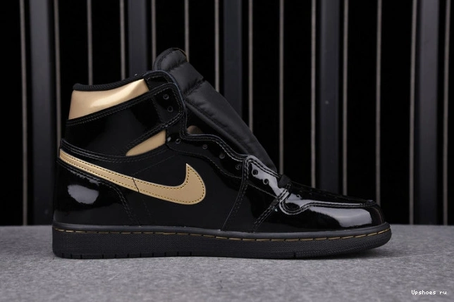 Air Jordan Metallic High (2020) Retro Gold 1 Black 555088-032 0319